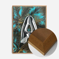 Single Foil Balloon Tropical Letter Personalised Initial Print
