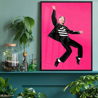 King Elvis Charles III Warhol Style Print