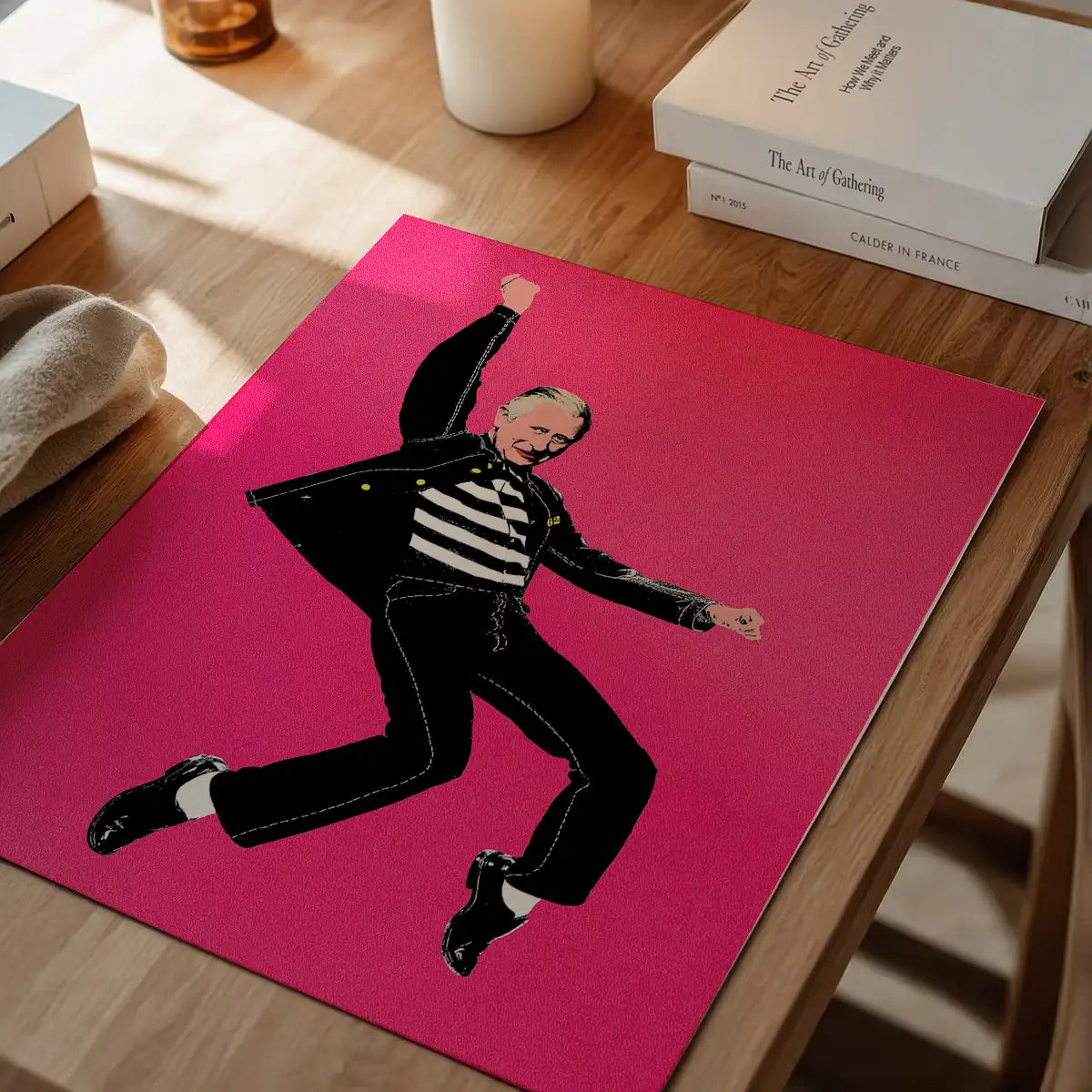 King Elvis Charles III Warhol Style Print