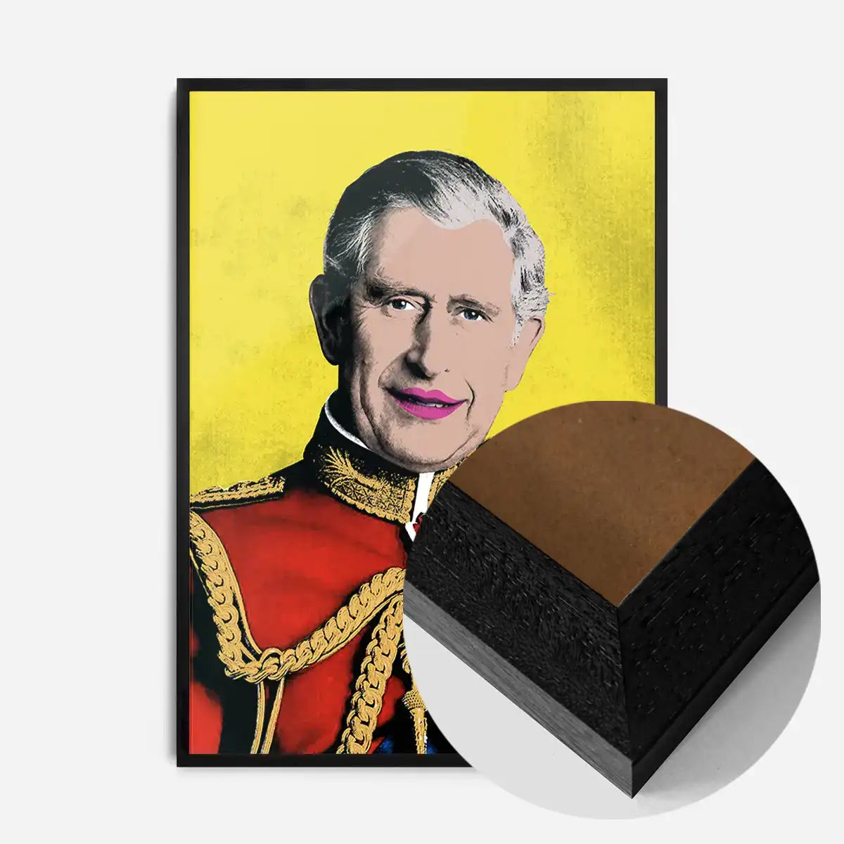 King Charles III Warhol Style Portrait