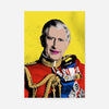 King Charles III Warhol Style Portrait