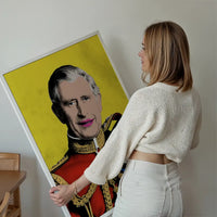 King Charles III Warhol Style Portrait