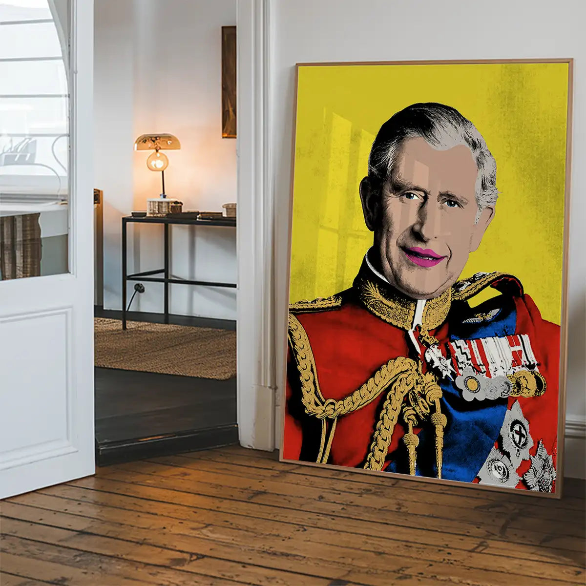 King Charles III Warhol Style Portrait