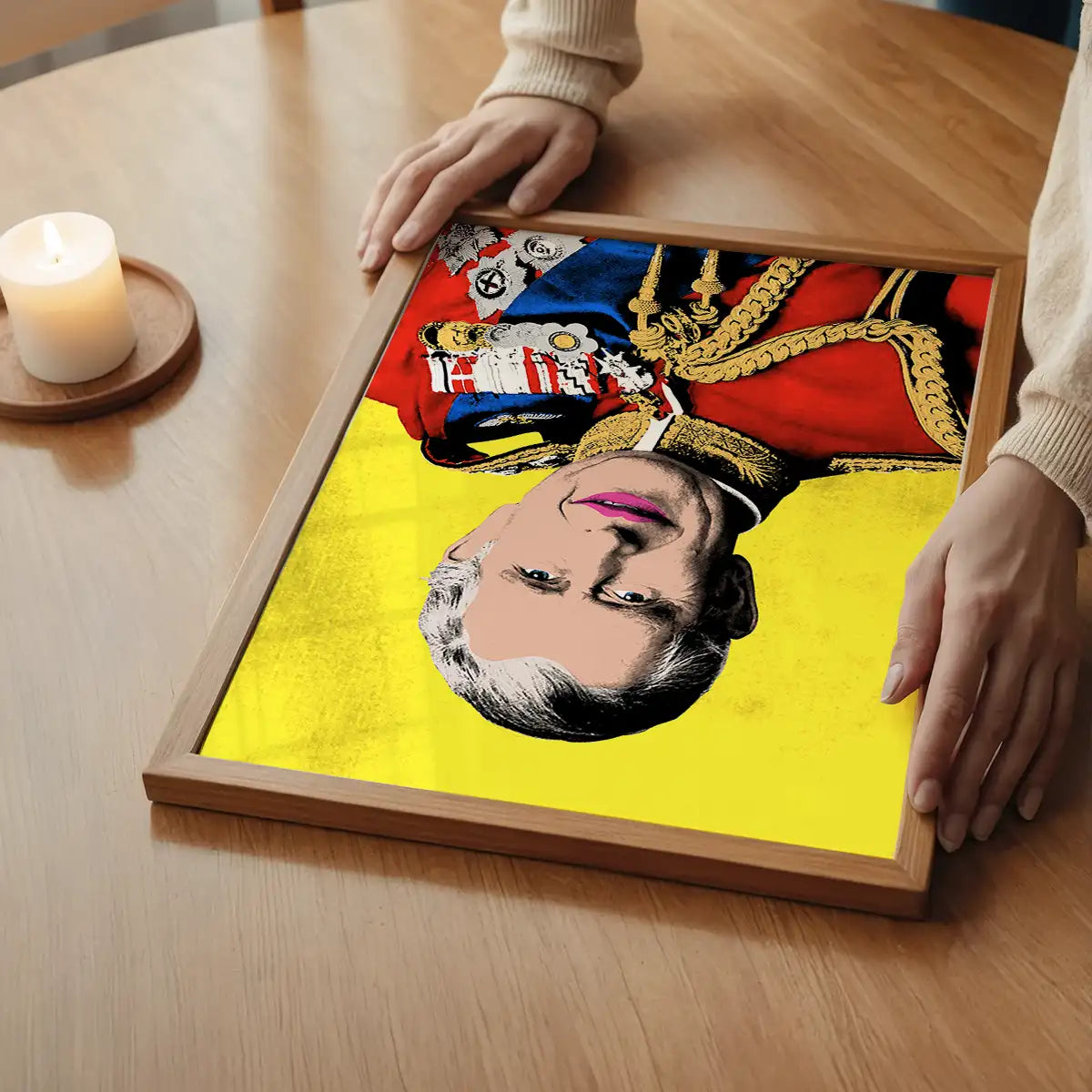 King Charles III Warhol Style Portrait