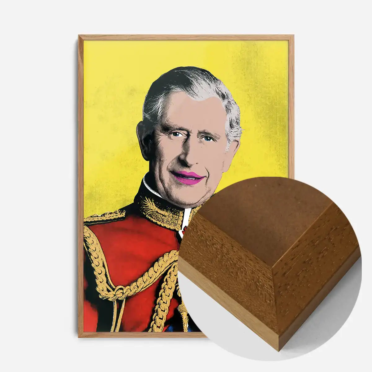 King Charles III Warhol Style Portrait