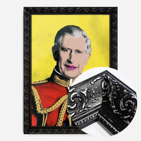 King Charles III Warhol Style Portrait