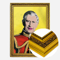 King Charles III Warhol Style Portrait