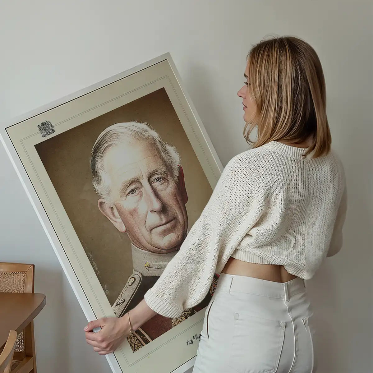 Vintage King Charles III Poster
