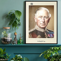 Vintage King Charles III Poster