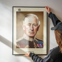 Vintage King Charles III Poster