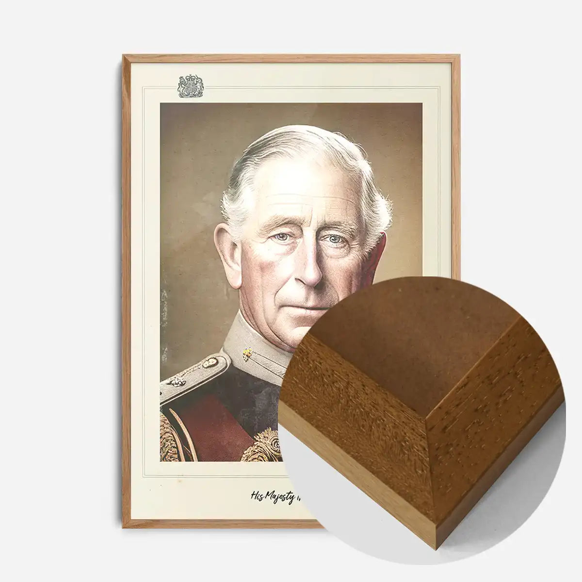 Vintage King Charles III Poster