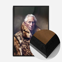 King Charles III Leopard Fur Coat Print