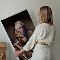 King Charles III Leopard Fur Coat Print