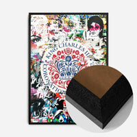King Charles III Emblem Graffiti Print