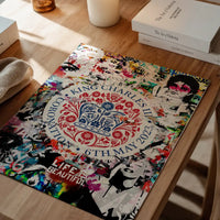 King Charles III Emblem Graffiti Print