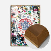King Charles III Emblem Graffiti Print