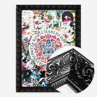 King Charles III Emblem Graffiti Print