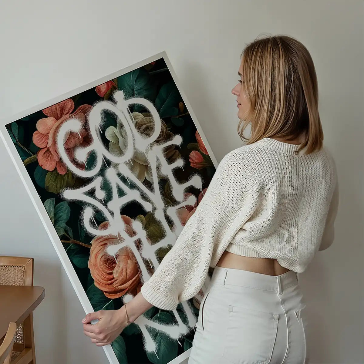 God Save The King Spray Paint Print