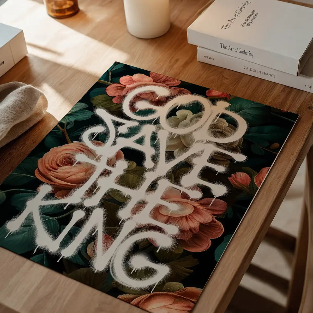 God Save The King Spray Paint Print