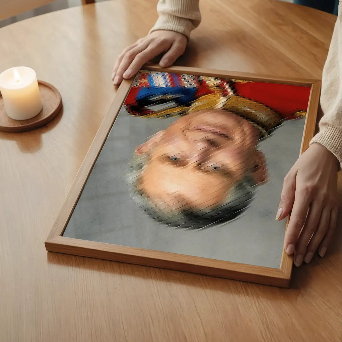 King Charles III Refracted Glass Print