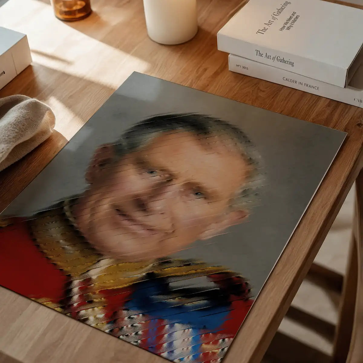 King Charles III Refracted Glass Print