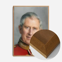 King Charles III Refracted Glass Print