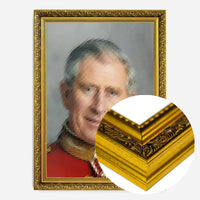 King Charles III Refracted Glass Print