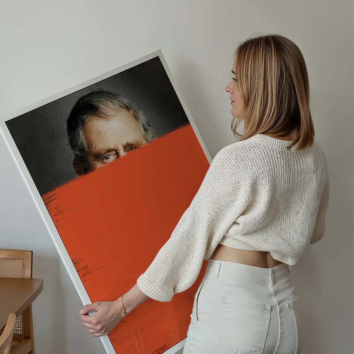 King Charles III Dipped Paint Print
