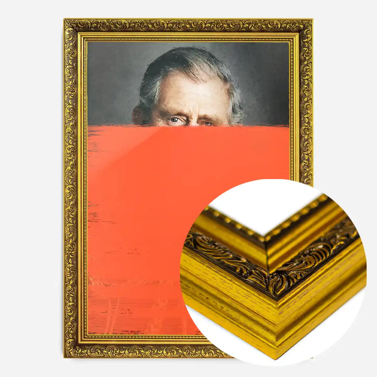 King Charles III Dipped Paint Print