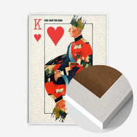 King Charles III Playing Card King of Hearts Print