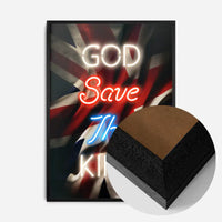 God Save The King Neon Print