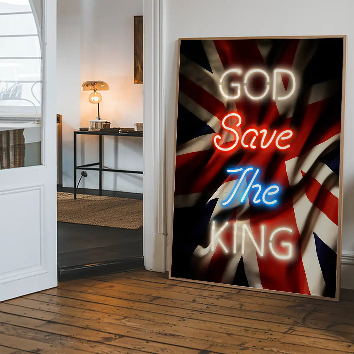 God Save The King Neon Print