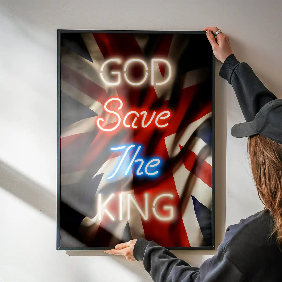 God Save The King Neon Print
