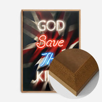 God Save The King Neon Print