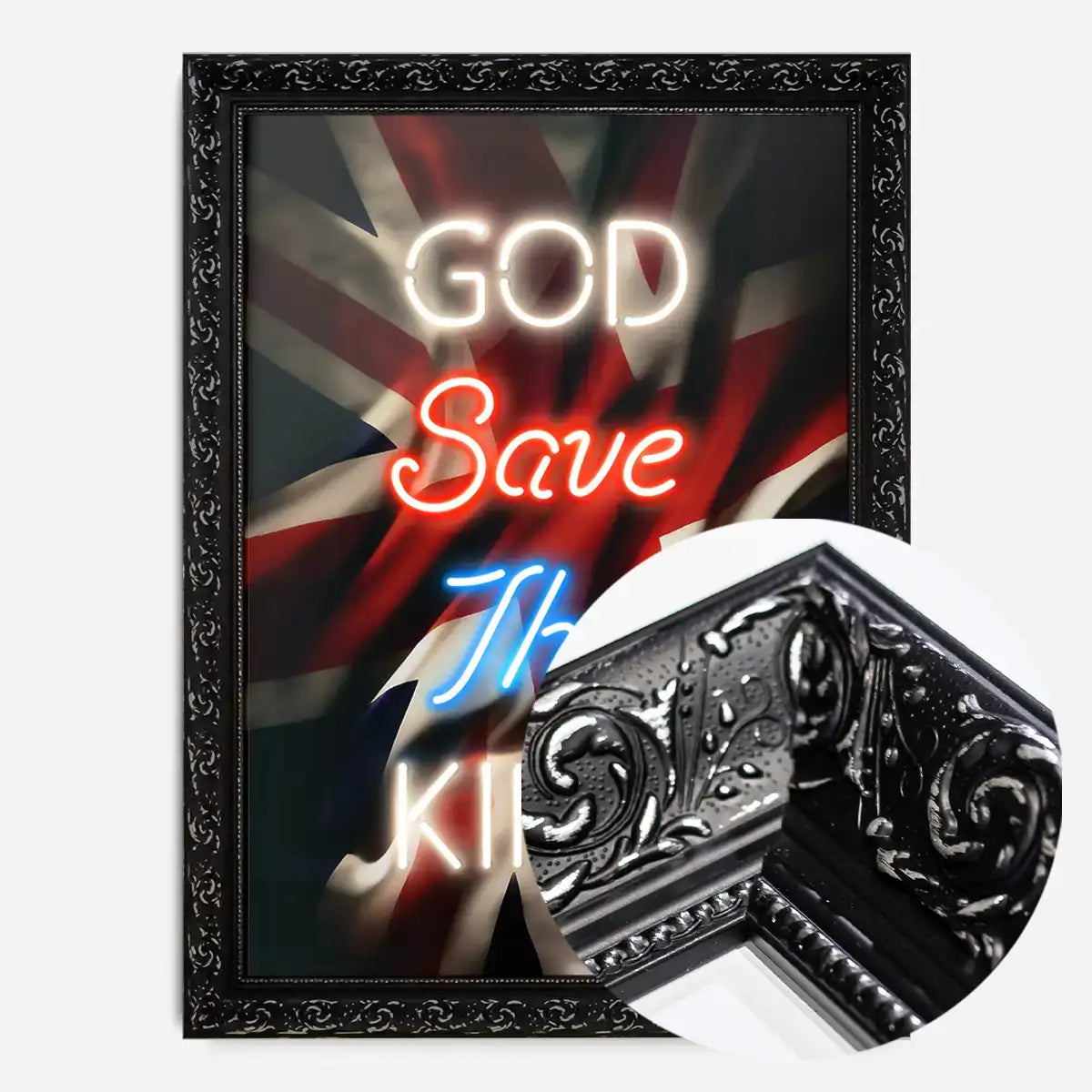 God Save The King Neon Print