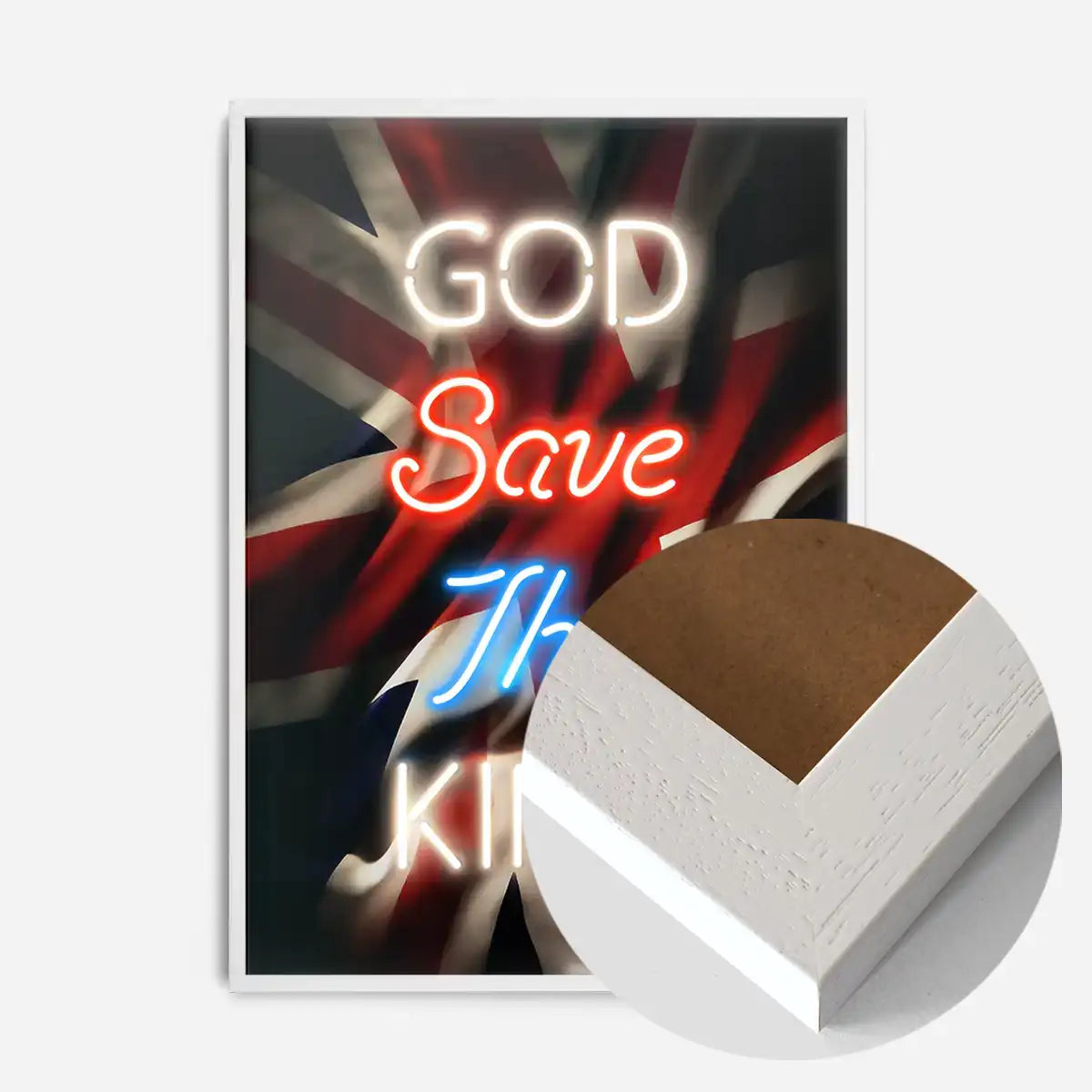 God Save The King Neon Print