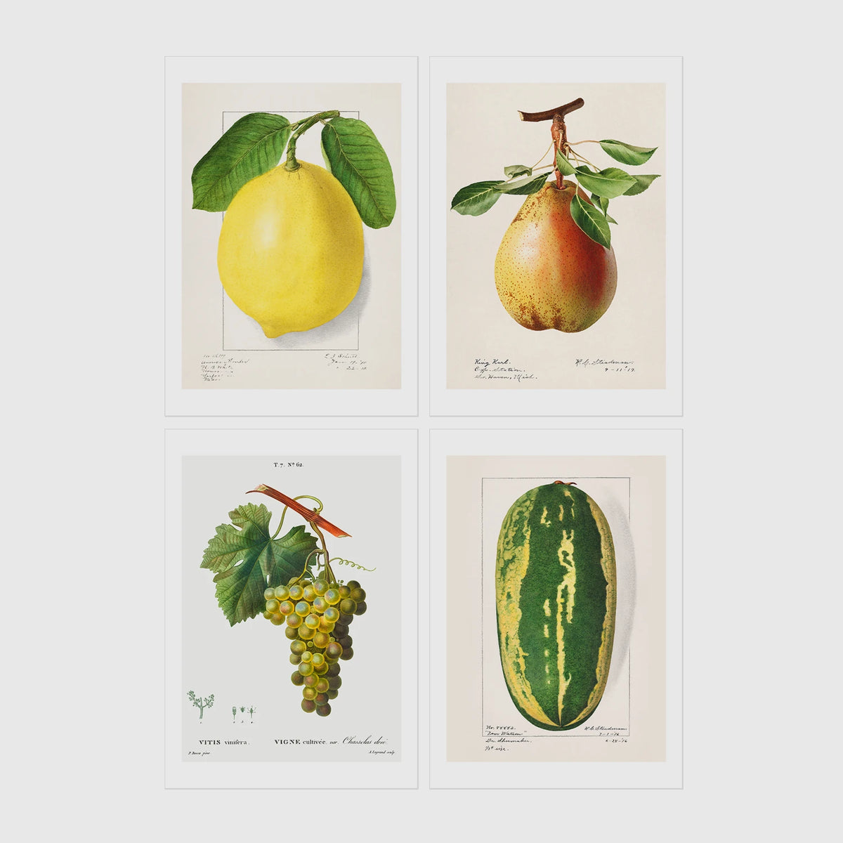 Set of 4 framed prints, classical portraits with playful modern alterations: a classical portrait with a yellow smiley face over the head; a classical portrait collaged with colourful street-art graffiti; a classical portrait wearing a Batman mask; and a classical scene with a glowing neon "open" sign overlay — unframed