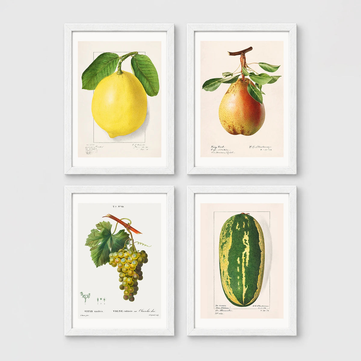 Set of 4 framed prints, classical portraits with playful modern alterations: a classical portrait with a yellow smiley face over the head; a classical portrait collaged with colourful street-art graffiti; a classical portrait wearing a Batman mask; and a classical scene with a glowing neon "open" sign overlay — unframed