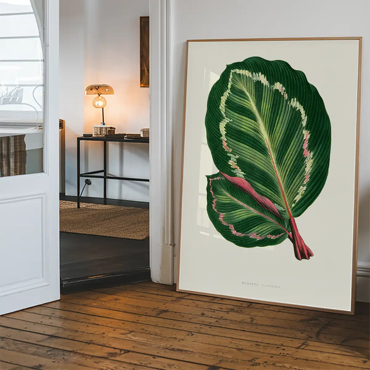 Green Mantara Illustris leaf botanical illustration print