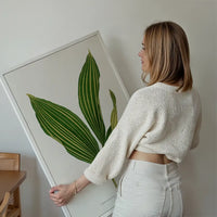 Lily of the valley leaf botanical illustration print