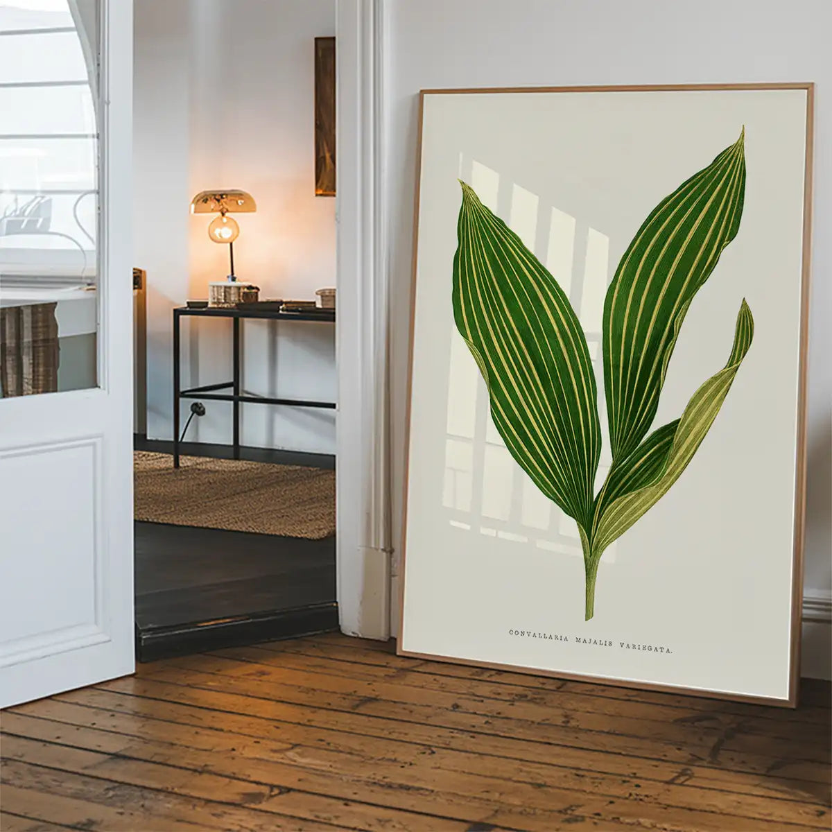 Lily of the valley leaf botanical illustration print
