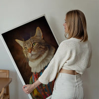 Rainbow Cat Animal Portrait Print