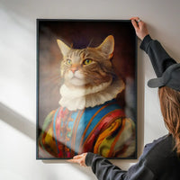 Rainbow Cat Animal Portrait Print