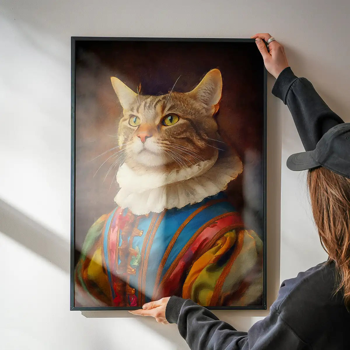 Rainbow Cat Animal Portrait Print