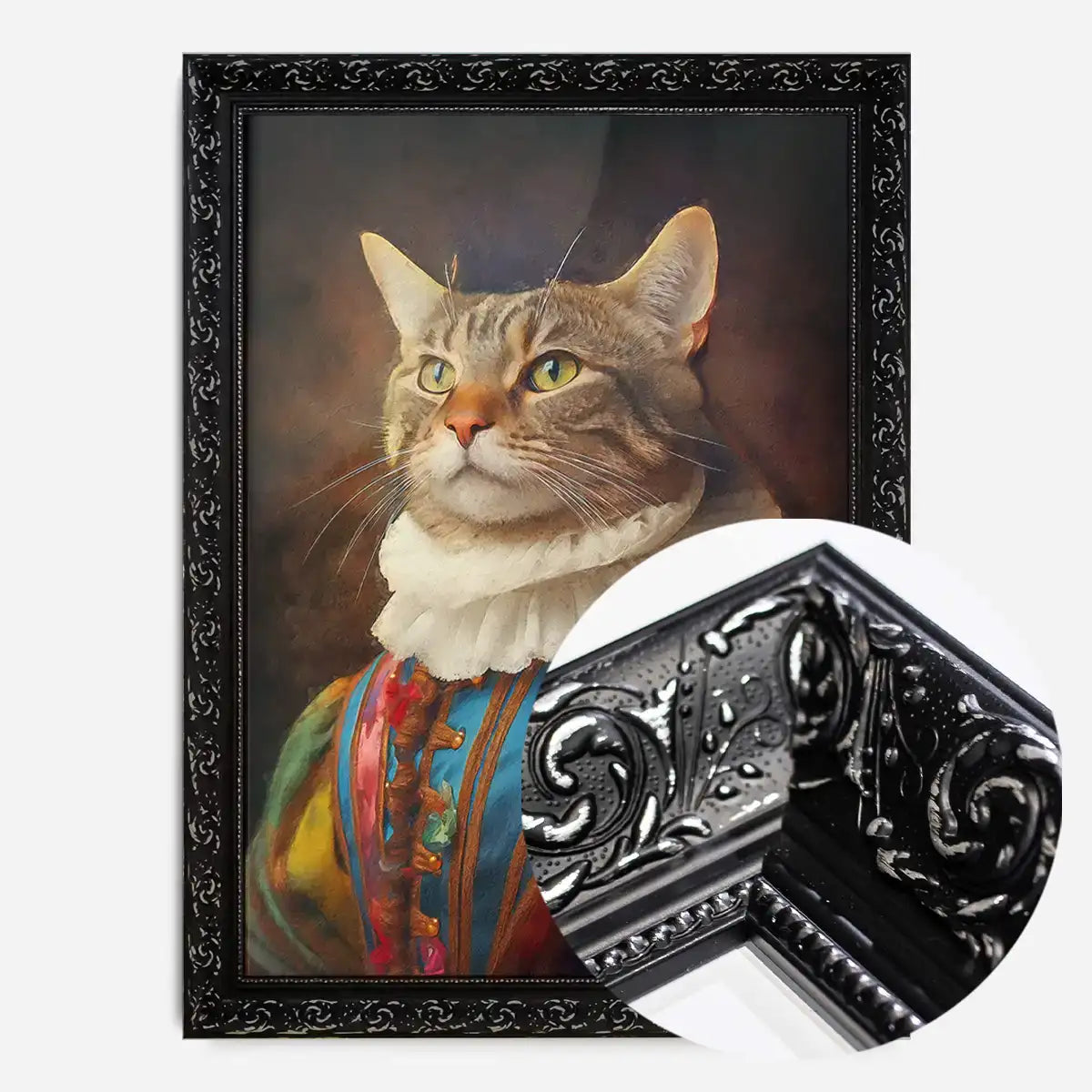 Rainbow Cat Animal Portrait Print