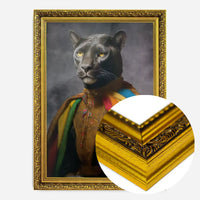 Rainbow Panther Animal Portrait Print