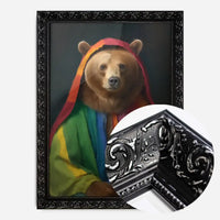 Rainbow Bear Animal Portrait Print