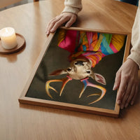 Rainbow Stag Animal Portrait Print