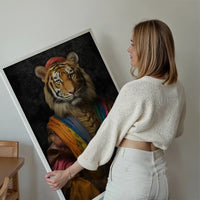 Rainbow Tiger Animal Portrait Print