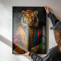 Rainbow Tiger Animal Portrait Print